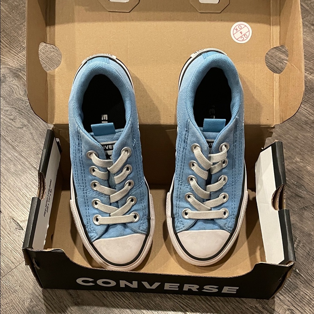 Converse Kids Light Blue Sneakers - Picture 3 of 8